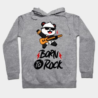 Born To Rock Panda Hoodie